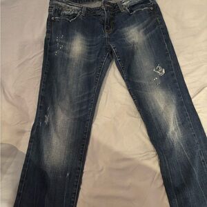 Express Dark Blue Skinny Jeans